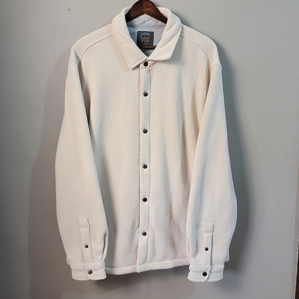 Legacy Copper & Oak NWOT Soft Cream Button-Up Sweater Jacket - WOMEN'S SIZE XL
